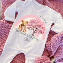 Load image into Gallery viewer, Easter Babygrow, Easter Sleepsuit, My 1st Easter, My First Easter, Babies first Easter sleepsuit, Easter baby outfit, New baby gift Vest
