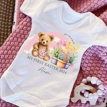 Load image into Gallery viewer, Easter Babygrow, Easter Sleepsuit, My 1st Easter, My First Easter, Babies first Easter sleepsuit, Easter baby outfit, New baby gift Vest