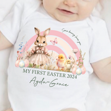 Load image into Gallery viewer, Easter Babygrow, Easter Sleepsuit, My 1st Easter, My First Easter, Babies first Easter sleepsuit, Easter baby outfit, New baby gift Vest