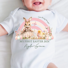 Load image into Gallery viewer, Easter Babygrow, Easter Sleepsuit, My 1st Easter, My First Easter, Babies first Easter sleepsuit, Easter baby outfit, New baby gift Vest