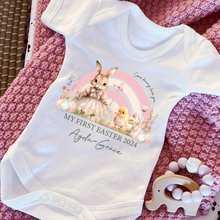 Load image into Gallery viewer, Easter Babygrow, Easter Sleepsuit, My 1st Easter, My First Easter, Babies first Easter sleepsuit, Easter baby outfit, New baby gift Vest