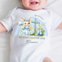 Load image into Gallery viewer, Easter Babygrow, Easter Sleepsuit, My 1st Easter, My First Easter, Babies first Easter sleepsuit, Easter baby outfit, New baby gift Vest