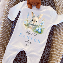Load image into Gallery viewer, Easter Babygrow, Easter Sleepsuit, My 1st Easter, My First Easter, Babies first Easter sleepsuit, Easter baby outfit, New baby gift Vest