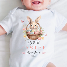 Load image into Gallery viewer, Easter Babygrow, Easter Sleepsuit, My 1st Easter, My First Easter, Babies first Easter sleepsuit, Easter baby outfit, New baby gift Vest