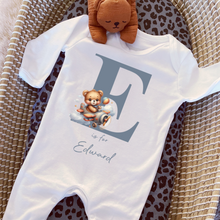 Load image into Gallery viewer, Hello my name is, baby girls coming home outfit, personalised gifts for baby girls, Hello Im New Here, New Baby announcement, Rainbow Baby