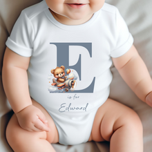 Load image into Gallery viewer, Hello my name is, baby girls coming home outfit, personalised gifts for baby girls, Hello Im New Here, New Baby announcement, Rainbow Baby