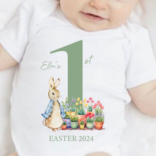 Load image into Gallery viewer, Easter Babygrow, Easter Sleepsuit, My 1st Easter, My First Easter, Babies first Easter sleepsuit, Easter baby outfit, New baby gift Vest