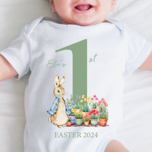 Load image into Gallery viewer, Easter Babygrow, Easter Sleepsuit, My 1st Easter, My First Easter, Babies first Easter sleepsuit, Easter baby outfit, New baby gift Vest