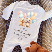 Load image into Gallery viewer, Father’s day gift, New Dad gift, First Father’s day babygrow, First Father’s day baby vest, Our first Father’s day, Best Daddy in the World