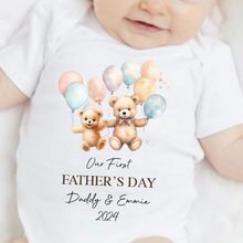 Load image into Gallery viewer, Father’s day gift, New Dad gift, First Father’s day babygrow, First Father’s day baby vest, Our first Father’s day, Best Daddy in the World