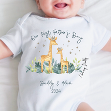 Load image into Gallery viewer, Father’s day gift, New Dad gift, First Father’s day babygrow, First Father’s day baby vest, Our first Father’s day, Best Daddy in the World