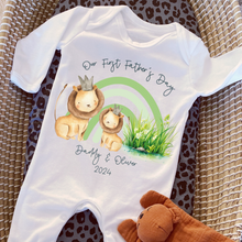 Load image into Gallery viewer, Father’s day gift, New Dad gift, First Father’s day babygrow, First Father’s day baby vest, Our first Father’s day, Best Daddy in the World