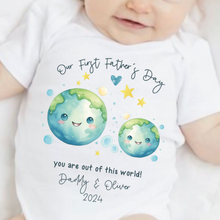 Load image into Gallery viewer, Father’s day gift, New Dad gift, First Father’s day babygrow, First Father’s day baby vest, Our first Father’s day, Best Daddy in the World