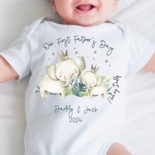 Load image into Gallery viewer, Father’s day gift, New Dad gift, First Father’s day babygrow, First Father’s day baby vest, Our first Father’s day, Best Daddy in the World