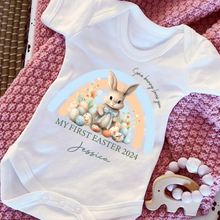 Load image into Gallery viewer, Easter Babygrow, Easter Sleepsuit, My 1st Easter, My First Easter, Babies first Easter sleepsuit, Easter baby outfit, New baby gift Vest
