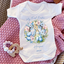 Load image into Gallery viewer, Easter Babygrow, Easter Sleepsuit, My 1st Easter, My First Easter, Babies first Easter sleepsuit, Easter baby outfit, New baby gift Vest