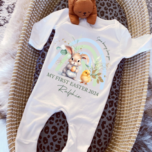 Load image into Gallery viewer, Easter Babygrow, Easter Sleepsuit, My 1st Easter, My First Easter, Babies first Easter sleepsuit, Easter baby outfit, New baby gift Vest