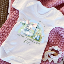 Load image into Gallery viewer, Easter Babygrow, Easter Sleepsuit, My 1st Easter, My First Easter, Babies first Easter sleepsuit, Easter baby outfit, New baby gift Vest
