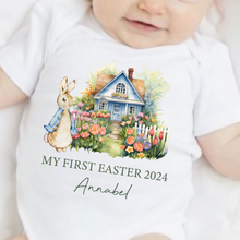 Load image into Gallery viewer, Easter Babygrow, Easter Sleepsuit, My 1st Easter, My First Easter, Babies first Easter sleepsuit, Easter baby outfit, New baby gift Vest