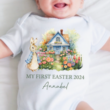 Load image into Gallery viewer, Easter Babygrow, Easter Sleepsuit, My 1st Easter, My First Easter, Babies first Easter sleepsuit, Easter baby outfit, New baby gift Vest