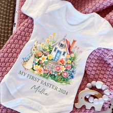 Load image into Gallery viewer, Easter Babygrow, Easter Sleepsuit, My 1st Easter, My First Easter, Babies first Easter sleepsuit, Easter baby outfit, New baby gift Vest