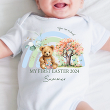 Load image into Gallery viewer, Easter Babygrow, Easter Sleepsuit, My 1st Easter, My First Easter, Babies first Easter sleepsuit, Easter baby outfit, New baby gift Vest