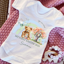 Load image into Gallery viewer, Easter Babygrow, Easter Sleepsuit, My 1st Easter, My First Easter, Babies first Easter sleepsuit, Easter baby outfit, New baby gift Vest