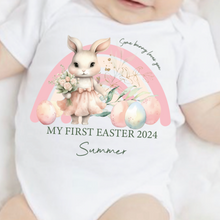 Load image into Gallery viewer, Easter Babygrow, Easter Sleepsuit, My 1st Easter, My First Easter, Babies first Easter sleepsuit, Easter baby outfit, New baby gift Vest