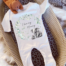 Load image into Gallery viewer, I Love My Mummy Baby Vest, Personalised Babygrow, Auntie Sleepsuit, Newborn Pregnancy Announcement Pjs, Going to be Daddy, Grandparent Gift