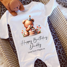 Load image into Gallery viewer, Happy Birthday Auntie Babygrow, 1st Birthday as My Auntie, Best Friend Baby Gift, Auntie Birthday, Auntie Birthday, Sleepsuit Vest Bodysuit