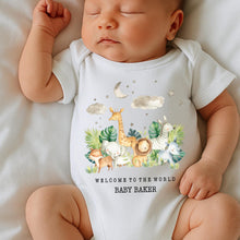 Load image into Gallery viewer, Pregnancy announcement, pregnancy gift, personalised baby vest, bodysuit, baby shower gift, unisex baby gift, personalised sleepsuit, Onesie