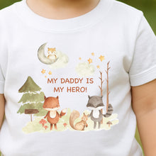 Load image into Gallery viewer, I Love My Daddy  T-Shirt, Baby & Kids Tee, Daddy is my Hero design, Daddy Gift Baby Top, Toddler Children Girls Boys, I love my Daddies