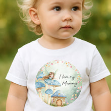 Load image into Gallery viewer, I Love My Mummy Safari T-Shirt, Baby & Kids Tee, Jungle Animal design, Mummy Gift Baby Top, Toddler Children Girls Boys, I love my Mummies