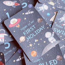 Load image into Gallery viewer, Astronaut Space Theme Milestone Cards - Set of 30