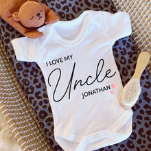 Load image into Gallery viewer, I love you Uncle babygrow / Sleepsuit