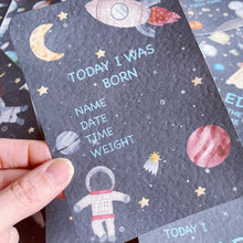 Load image into Gallery viewer, Astronaut Space Theme Milestone Cards - Set of 30