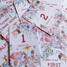 Load image into Gallery viewer, Eucalyptus Fairy Garden Milestone Cards - Set of 30
