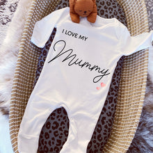 Load image into Gallery viewer, I love you Mummy babygrow / Sleepsuit