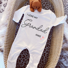 Load image into Gallery viewer, I love you Grandad/Grandma babygrow / Sleepsuit