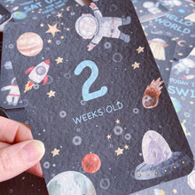 Load image into Gallery viewer, Astronaut Space Theme Milestone Cards - Set of 30
