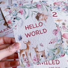 Load image into Gallery viewer, Eucalyptus Fairy Garden Milestone Cards - Set of 30