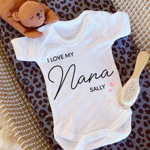 Load image into Gallery viewer, I love you Nana babygrow / Sleepsuit
