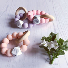 Load image into Gallery viewer, Newborn Mini Teether - Peach - Hopes, Dreams & Jellybeans