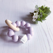 Load image into Gallery viewer, Newborn Mini Teether - Lilac - Hopes, Dreams & Jellybeans