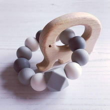 Load image into Gallery viewer, Elephant Mini Teething Ring - Grey - Hopes, Dreams & Jellybeans