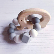 Load image into Gallery viewer, Elephant Mini Teething Ring - Grey - Hopes, Dreams & Jellybeans