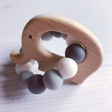 Load image into Gallery viewer, Elephant Mini Teething Ring - Grey - Hopes, Dreams & Jellybeans