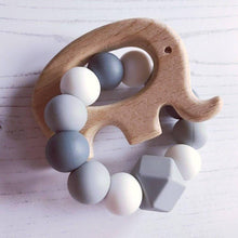Load image into Gallery viewer, Elephant Mini Teething Ring - Grey - Hopes, Dreams & Jellybeans
