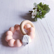 Load image into Gallery viewer, Newborn Mini Teether - Peach - Hopes, Dreams & Jellybeans