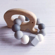 Load image into Gallery viewer, Elephant Mini Teething Ring - Grey - Hopes, Dreams & Jellybeans